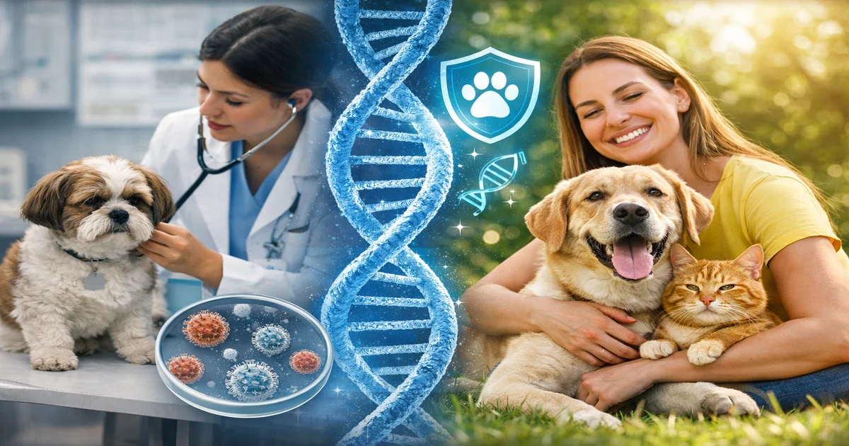 Imagem de capa de Por Que Alguns Pets Nunca Ficam Doentes? A Genética Explica
