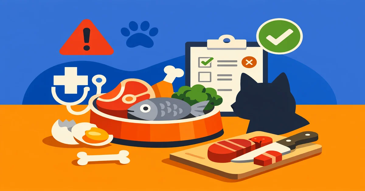 Imagen de portada de Dieta BARF para Gatos: Ventajas, Riesgos y Cómo Empezar