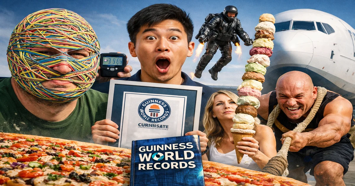 Titelbild von 5 Ungewöhnliche Guinness-Rekorde, die Sie zum Staunen bringen