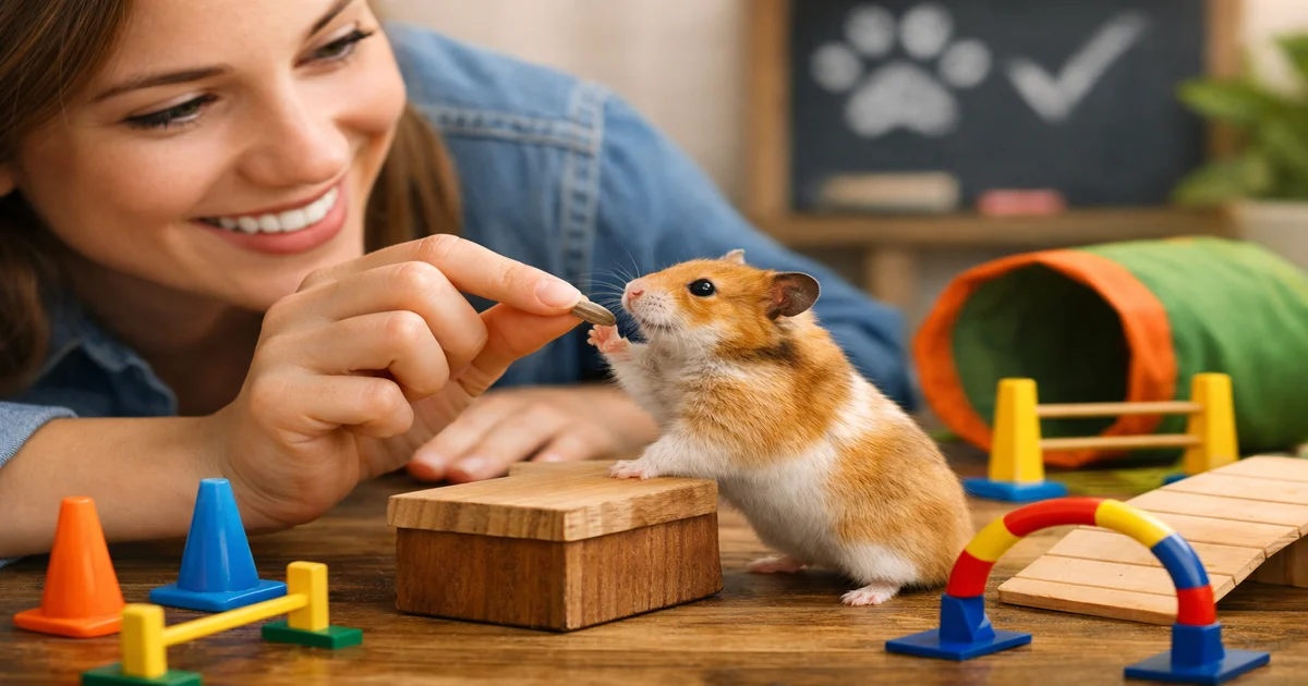 Imagem de capa de Como Treinar Seu Hamster: Truques Simples Que Realmente Funcionam