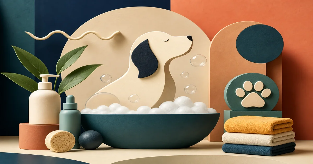 Immagine di copertina di Come Fare il Bagno al Cane a Casa Senza Stress