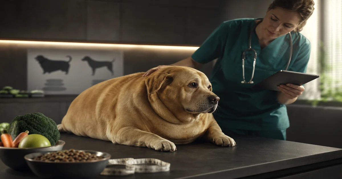 Titelbild von Hund mit Übergewicht: Ursachen, Risiken und Gegenmaßnahmen