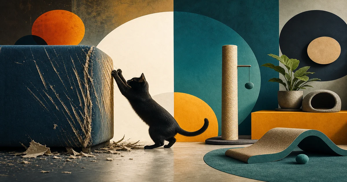 Immagine di copertina di Perché il Tuo Gatto Graffia i Mobili e Come Fermarlo