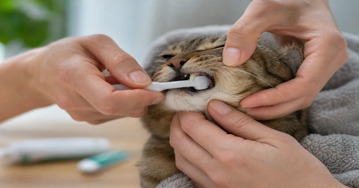 Cover image of How to Brush Your Cat's Teeth Without a Fight