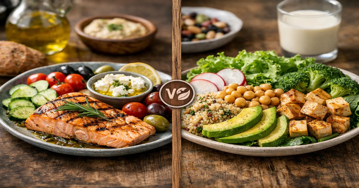 Omslagafbeelding van Mediterraan Dieet vs Plantaardig: Wat Werkt Beter voor Jou?