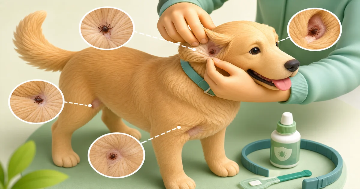 Imagen de portada de Cómo Detectar Garrapatas en Tu Perro Después de un Paseo