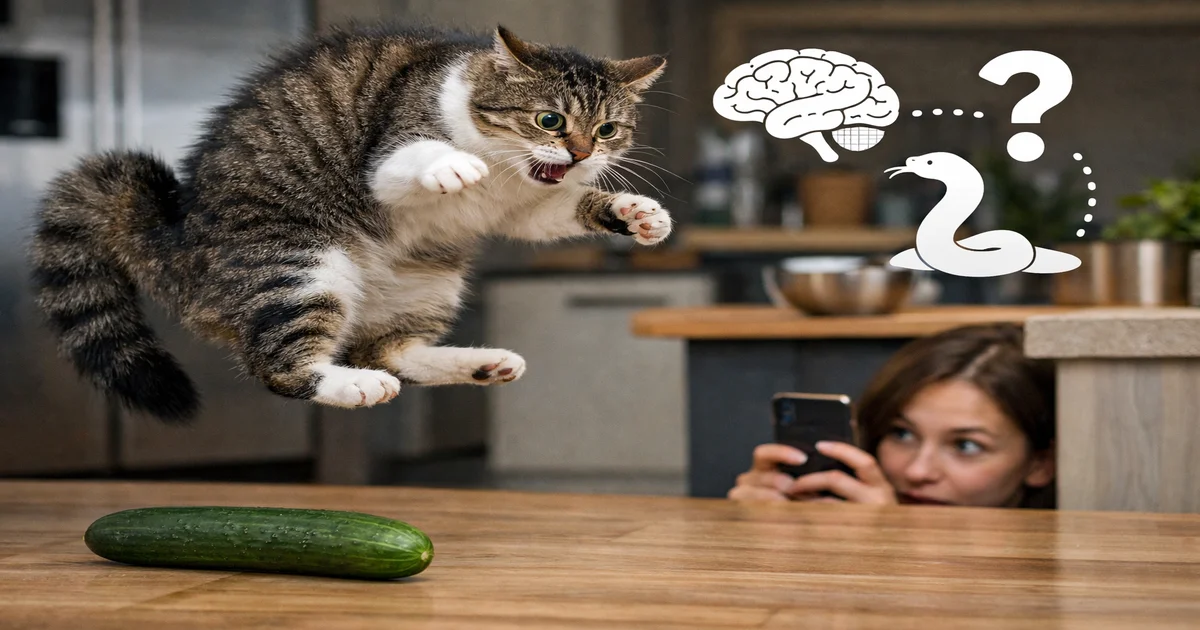 Imagen de portada de Por Qué los Gatos Tienen Miedo al Pepino: La Explicación Científica