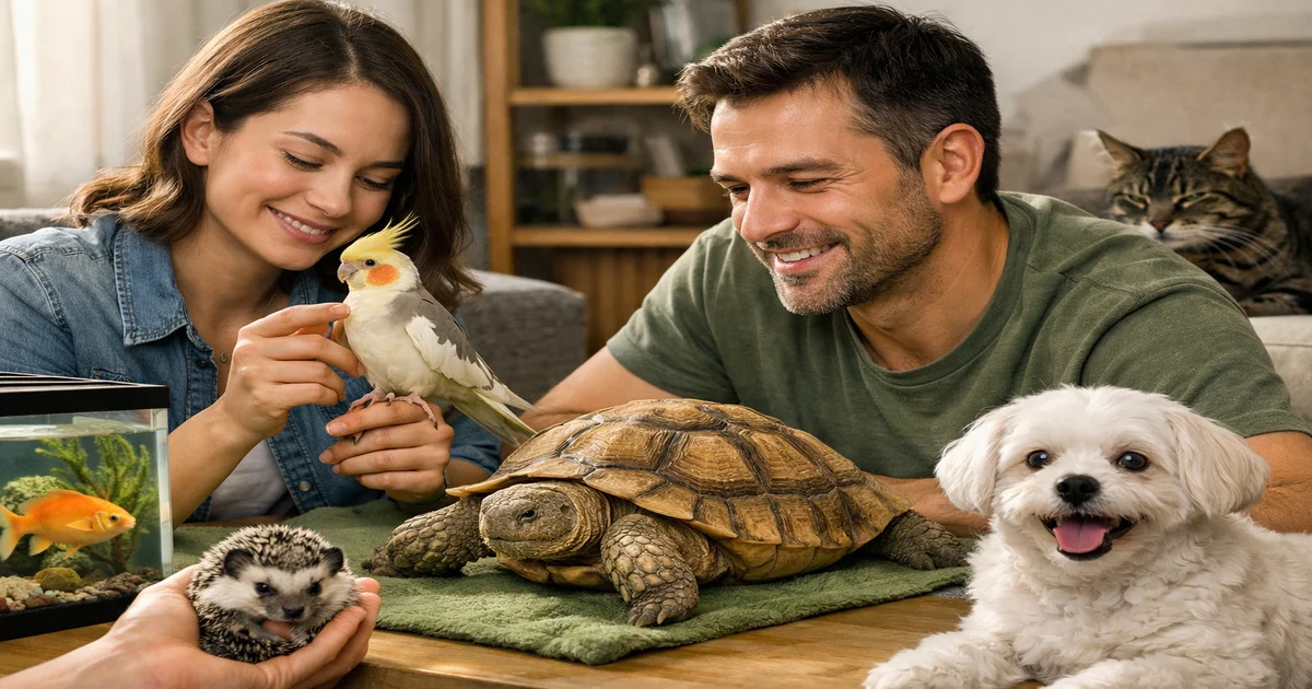 Imagem de capa de 5 Animais Domésticos Que Vivem Mais de 20 Anos e São Fáceis de Cuidar